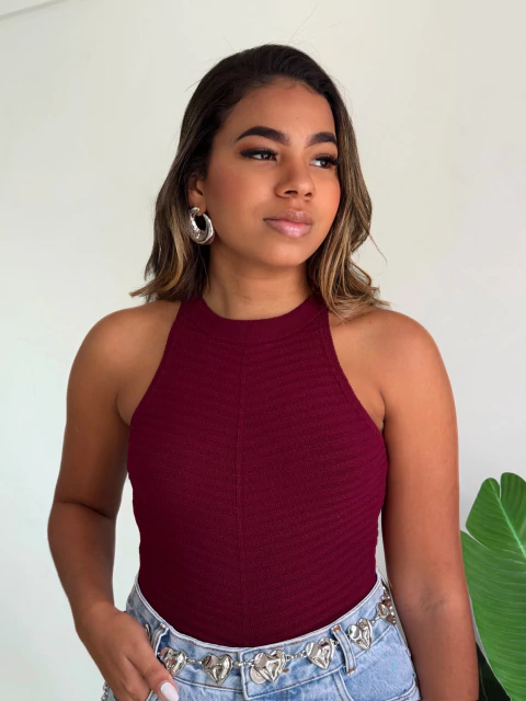 Blusa Tricô Wine Marina - comprar online