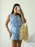 Conjunto Bata Short Azul Lia - comprar online