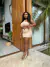 Conjunto Cropped Saia Nude Iara na internet