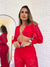 Cropped Renda Strass Vermelho Paola - comprar online