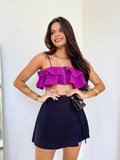 Imagem do Shortsaia Botões laterais Stella Champagne