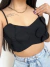 Cropped Preto Flor na internet