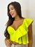 Cropped Babado Lateral Lima Iza