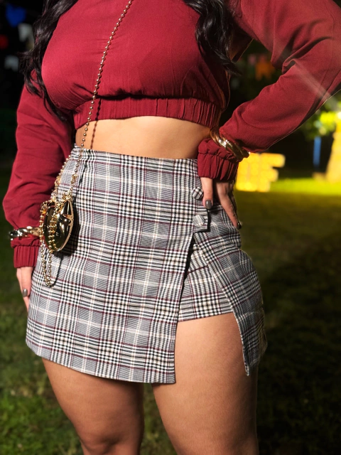 Shortsaia Xadrez Maira