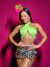 Cropped Transpassado Verde Loren - comprar online