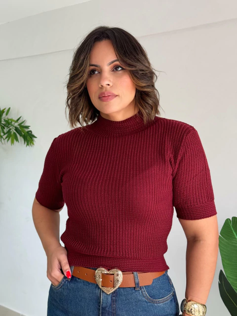 Blusa Tricô Wine Laura - comprar online