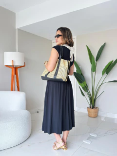 Vestido Longo Preto Mariana na internet