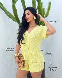 Imagem do Conjunto Blusa Short Rosa Carla