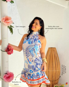 Vestido Estampado Verde Lorena - loja online