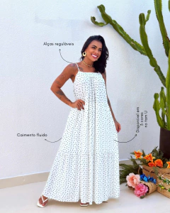 Vestido Poá Rosa Alice - comprar online