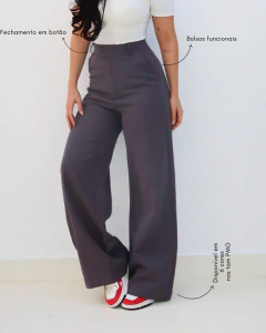 Calça Pantalona Rosa Olívia - loja online
