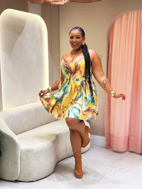 Vestido Curto Tropicalia Farm - comprar online