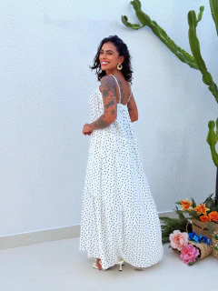 Vestido Poá Branco Alice na internet