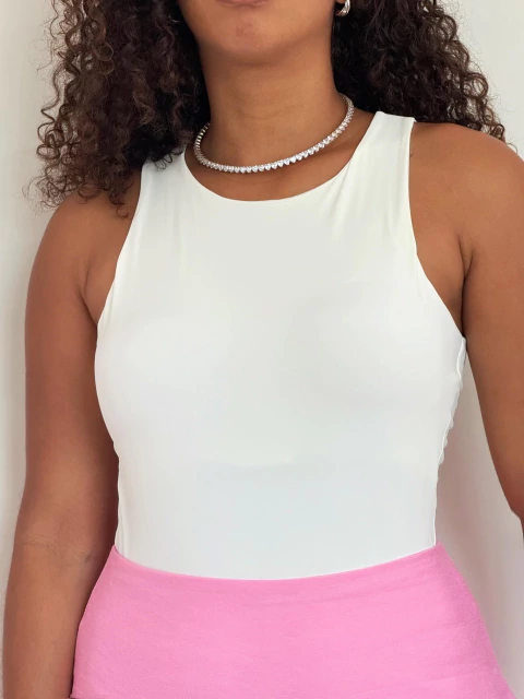 Body Regata Off White Zara - comprar online