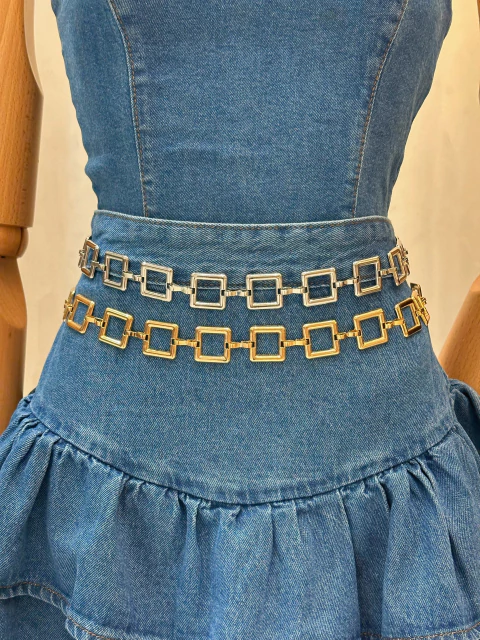 Cinto Corrente Prata Paula - comprar online