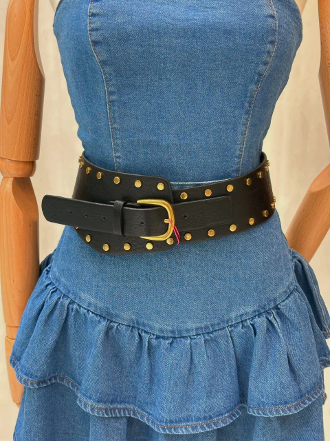 Cinto Courino Preto Liz - comprar online