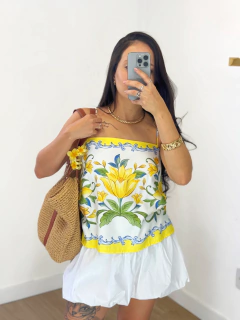 Blusa Alcinha Sicilia Lenço Farm - comprar online