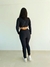 Calça Canelada Preta Sabrina - comprar online