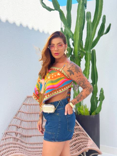 Cropped Assimétrico Rio Luci - Donna Fashionista - AmoDF