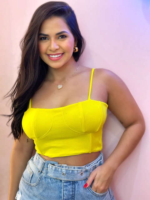 Cropped Alcinha Busto Concha Malu Lima