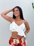 Cropped Assimetrico Off White Luna - comprar online