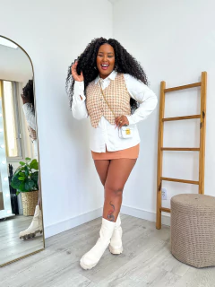 Colete Tweed Marina na internet