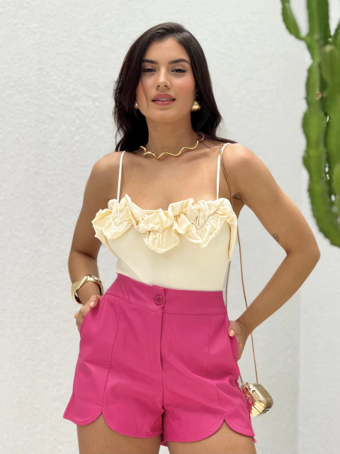 Blusa Tricô Off White Nevia - comprar online