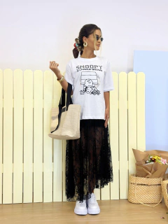 T-Shirt Snoopy Branco Mag - loja online