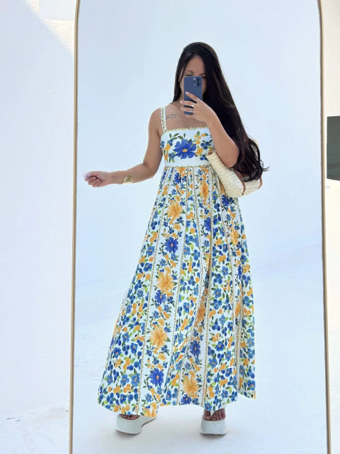 Vestido Cropped Flor De Açaí Farm