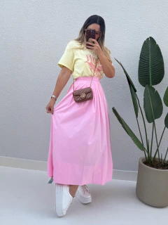 T-Shirt Nirvana Amarelo Iasmin - loja online