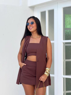 Shortsaia Marrom Larissa - loja online