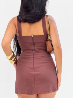 Shortsaia Marrom Larissa - Donna Fashionista - AmoDF