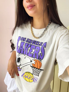 T-Shirt Lakers Off White Cris - comprar online