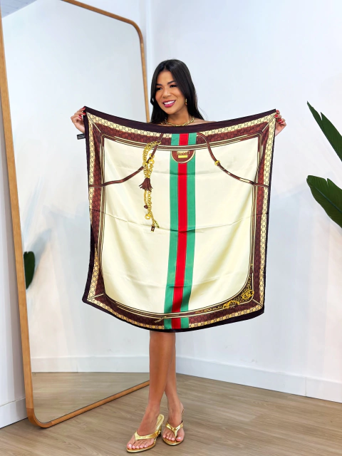 Lenço Sari Amarelo Lívia