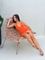 Vestido Frente Única Laranja Lari - Donna Fashionista - AmoDF