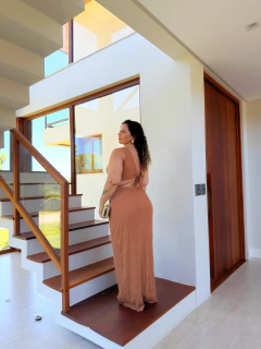 Vestido Marrom Áurea - Donna Fashionista - AmoDF