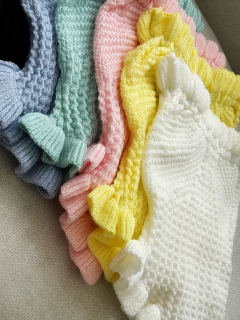 Cropped Tricô Branco Analu