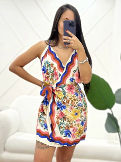 Vestido Curto Alcinha Lenço Floral Farm - comprar online