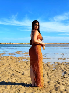 Vestido Terracota Mali na internet