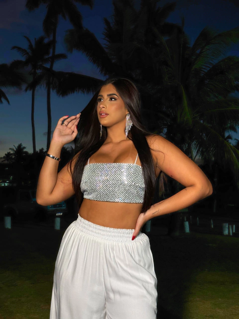 Cropped Aplicações Off White Cali