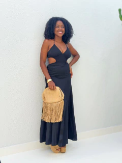 Imagem do Vestido Longo Preto Manu
