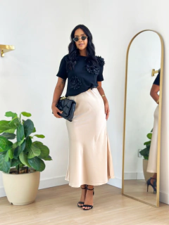 T-Shirt Preto Pétala - loja online