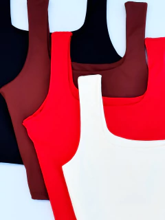 Cropped Regata Preto Dri - Donna Fashionista - AmoDF