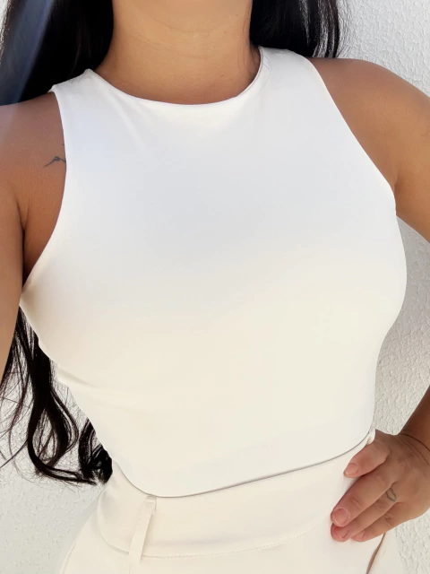 Body Regata Off White Aline - comprar online