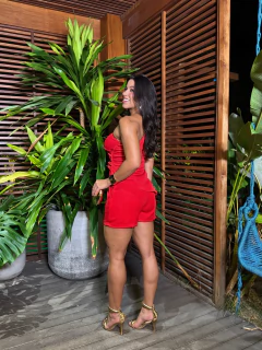 Conjunto Blusa Short Vermelho Elisa - loja online