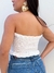 Cropped Tricô Branco Analu - Donna Fashionista - AmoDF