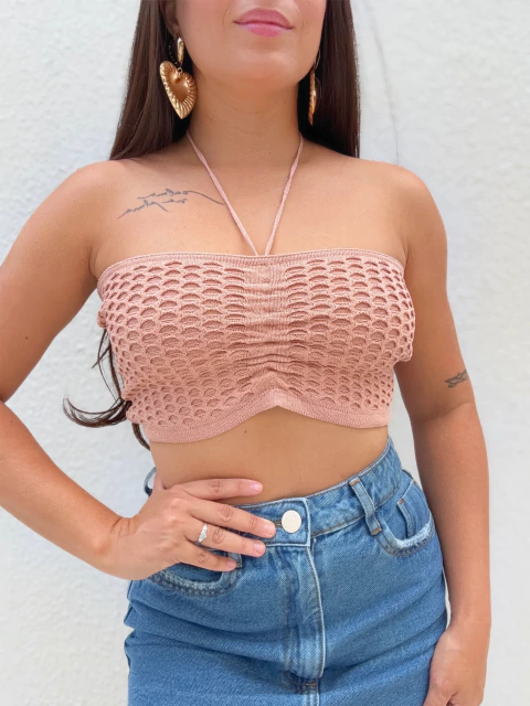 Cropped Tricô Nude Lisa - comprar online