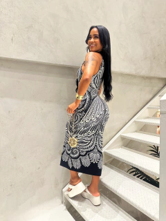 Vestido Midi Papillon Farm na internet