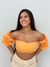 Cropped Ciganinha Laranja Ingrid - comprar online