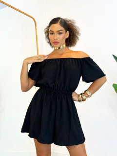 Macaquinho Ciganinha Preto Laís - comprar online